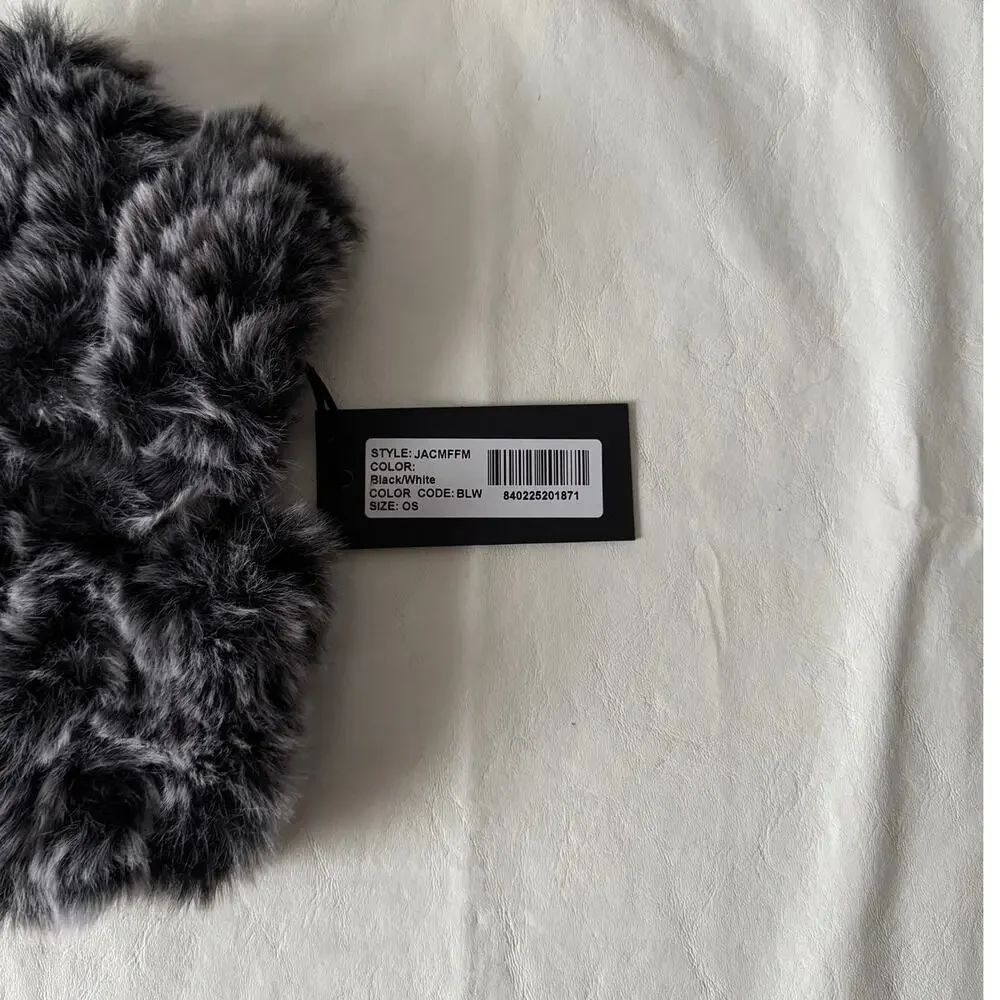 New Jocelyn Snowtop Faux Fur Knitted Mandy Mittens One Size